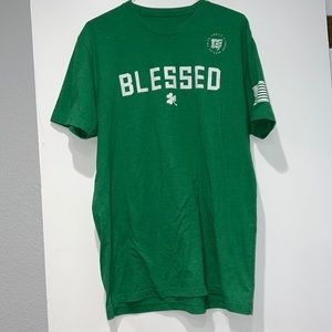 “blessed” Crossfit Mayhem ☘️ t-shirt. Gently worn. Size large.